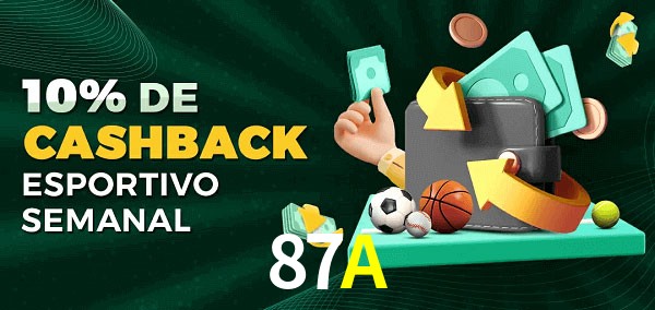 10% de bônus de cashback na 87A